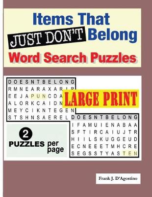 Book cover for Items that Just Don't Belong Word Search Puzzles