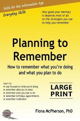 Book cover for Planning to Remember