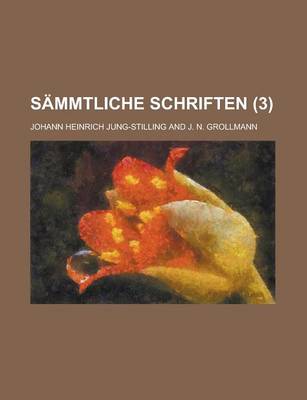 Book cover for Sammtliche Schriften (3)