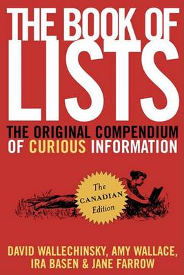 Book cover for The Book of Lists, the Canadian Edition
