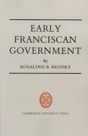 Book cover for Early Franciscan Government