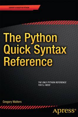 Book cover for The Python Quick Syntax Reference