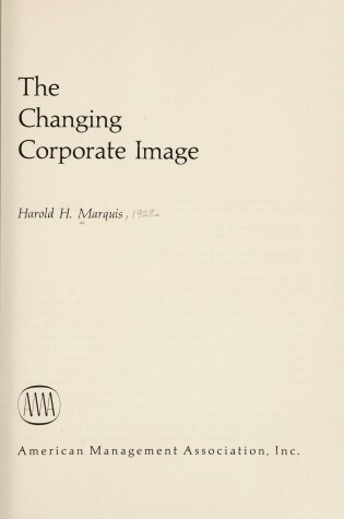 Cover of Changing Corporate Image