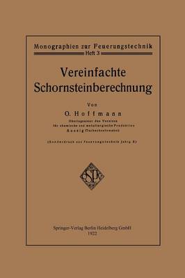 Cover of Vereinfachte Schornsteinberechnung
