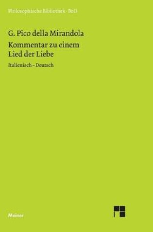 Cover of Kommentar Zu Einem Lied Der Liebe