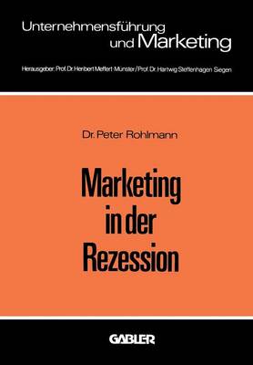 Book cover for Marketing in der Rezession