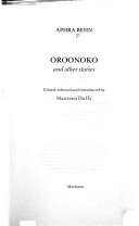 Cover of Oroonoko