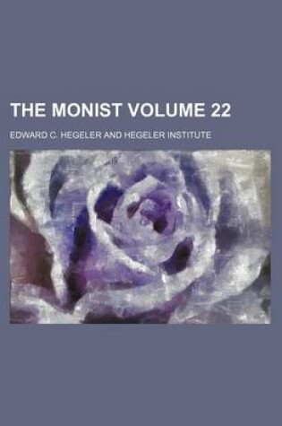 Cover of The Monist Volume 22