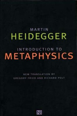 Cover of Introduction to Metaphysics