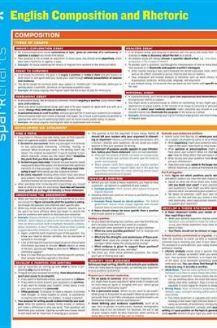 Cover of English Composition and Rhetoric SparkCharts