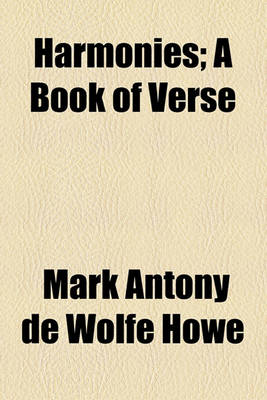 Book cover for Harmonies; A Book of Verse