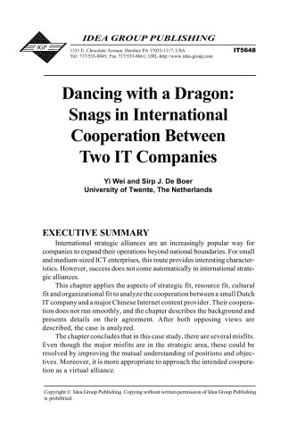 Book cover for Dancing with a Dragon