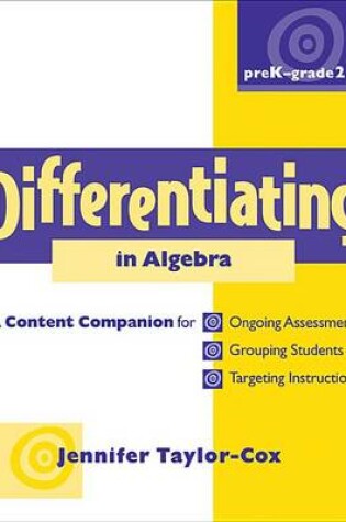 Cover of Differentiating in Algebra, Prek-Grade 2