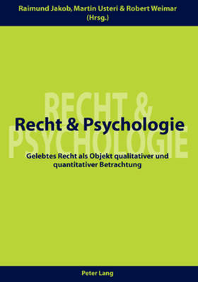 Cover of Recht Und Psychologie