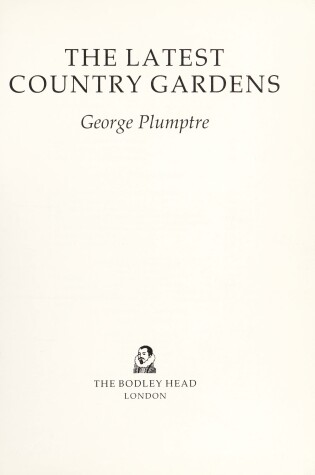 Cover of The Latest Country Gardens