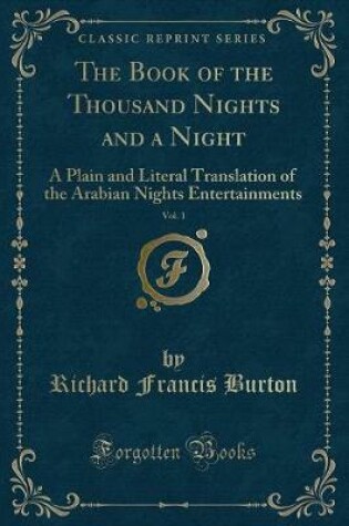 Cover of The Book of the Thousand Nights and a Night, Vol. 1