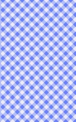 Book cover for Cornflower Blue Checker - Lined Notebook with Margins - 5x8