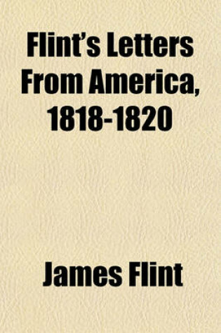 Cover of Flint's Letters from America, 1818-1820