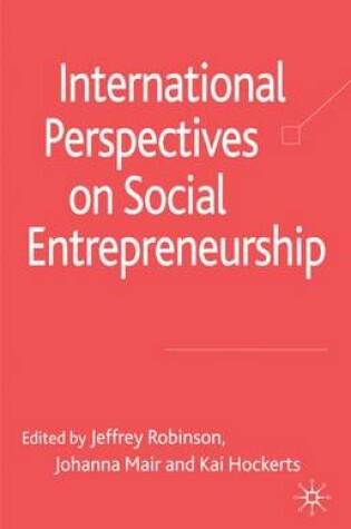 Cover of International Perspectives on Social Entrepreneurship