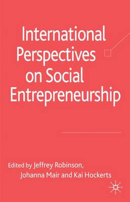 Book cover for International Perspectives on Social Entrepreneurship