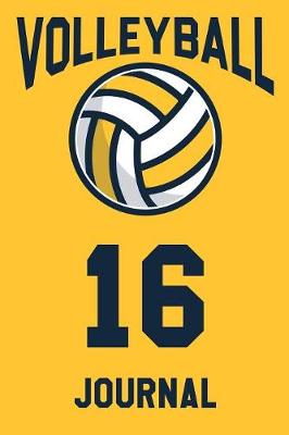 Book cover for Volleyball Journal 16