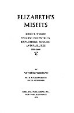 Cover of Eliz Misfits Brief Lives
