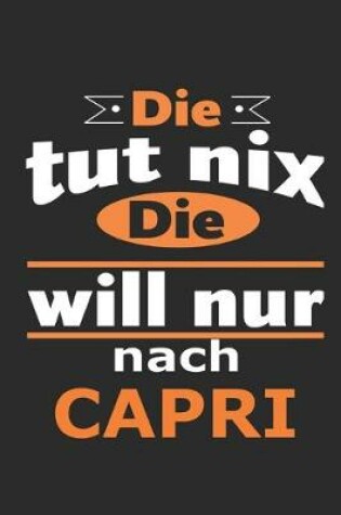 Cover of Die tut nix Die will nur nach Capri