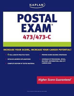 Book cover for Kaplan Postal Exam 473/473-C