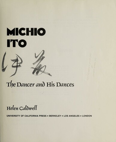 Book cover for Michio Ito