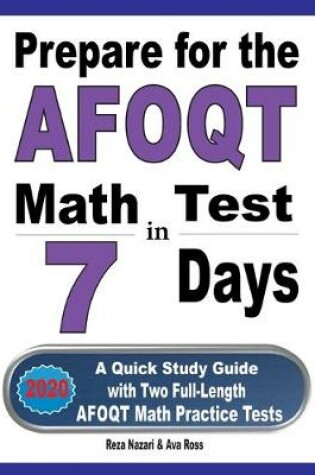 Cover of Prepare for the AFOQT Math Test in 7 Days