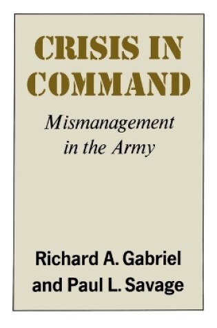 Cover of Crisis in Command