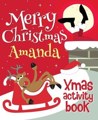 Book cover for Merry Christmas Amanda - Xmas Activity Book