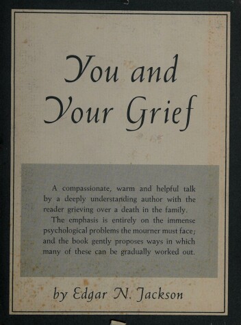 Book cover for You and Your Grief