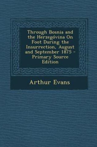 Cover of Through Bosnia and the Herzegovina on Foot During the Insurrection, August and September 1875 - Primary Source Edition