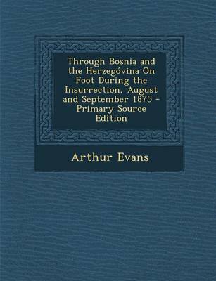 Book cover for Through Bosnia and the Herzegovina on Foot During the Insurrection, August and September 1875 - Primary Source Edition