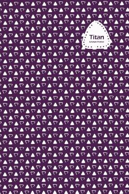 Book cover for Titan Lifestyle, Undated Daily Planner, 106 Weeks (2 Years), Blank Lined, Write-in Journal (Purple)