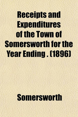 Book cover for Receipts and Expenditures of the Town of Somersworth for the Year Ending . (1896)