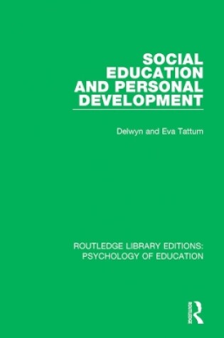 Cover of Social Education and Personal Development