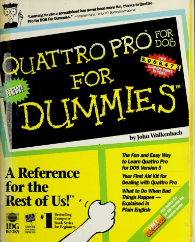 Book cover for Quattro Pro DOS For Dummies
