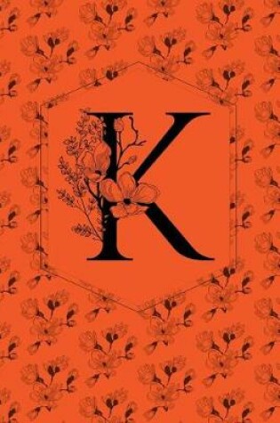 Cover of Floral Monogram Journal/Notebook - K