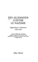 Cover of Des Allemands Contre Le Nazisme