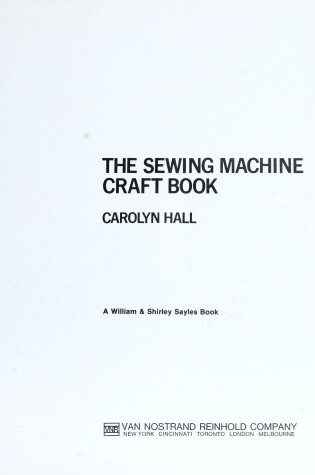 Cover of Sewing Machine Craft Book