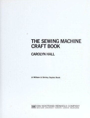 Book cover for Sewing Machine Craft Book