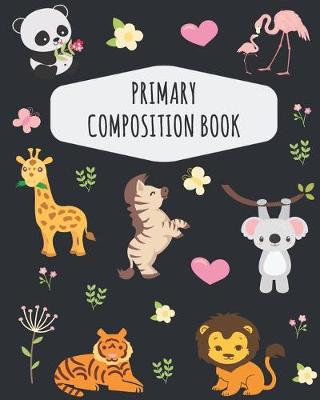 Book cover for Jungle Animals Primary Composition Book
