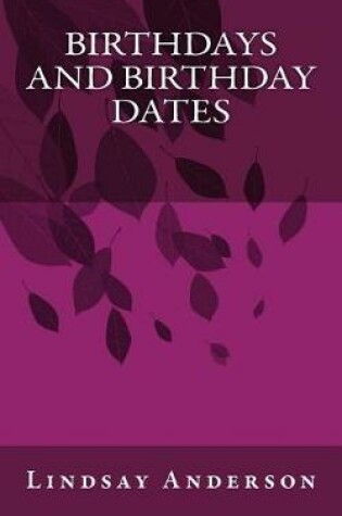 Cover of Birthdays and Birthday Dates