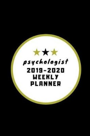 Cover of Psychologist 2019-2020 Weekly Planner