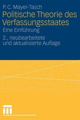 Cover of Politische Theorie Des Verfassungsstaates