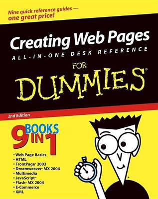 Book cover for Creating Web Pages All-In-One Desk Reference for Dummies