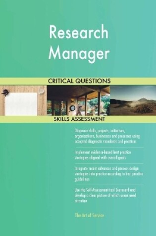 Cover of Research Manager Critical Questions Skills Assessment