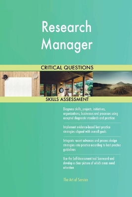 Book cover for Research Manager Critical Questions Skills Assessment